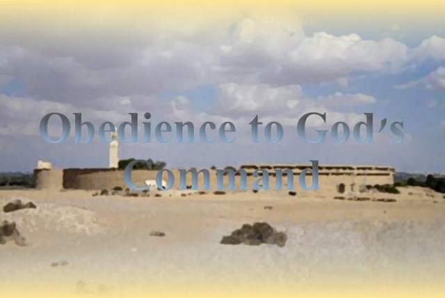 Obedience To God's Command - St Shenouda Monastery Pimonakhos Articles