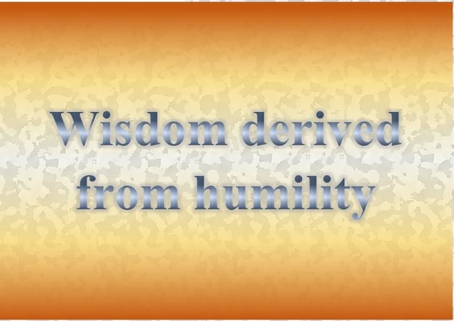 Wisdom derived from humility - St Shenouda Monastery Pimonakhos Articles