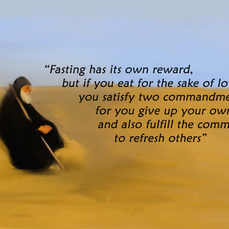 Fasting from the Sayings of the Desert Fathers | St Shenouda Monastery Pimonakhos Articles
