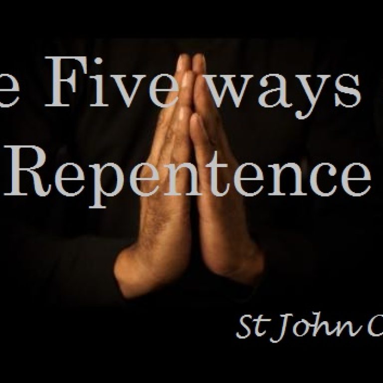 The Five Ways of Repentance - St Shenouda Moanstery Pimonakhos Articles