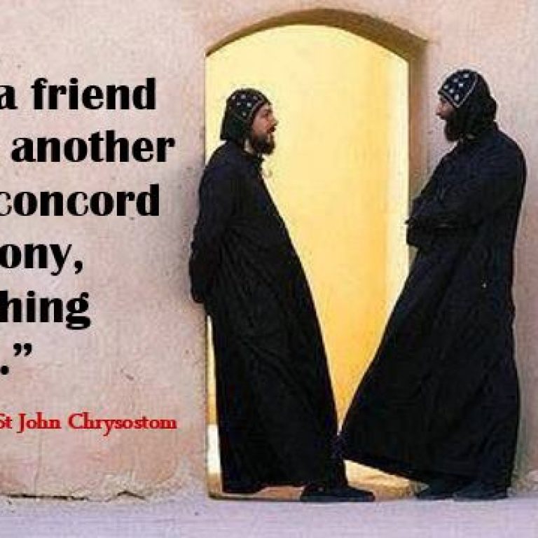 Friendship - St Shenouda Monastery Pimonakhos Articles