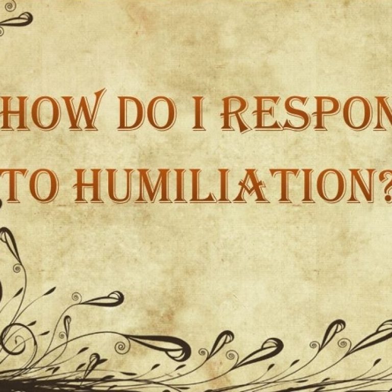 How Do I Respond To Humiliation - St Shenouda Monastery Pimonakhos Articles