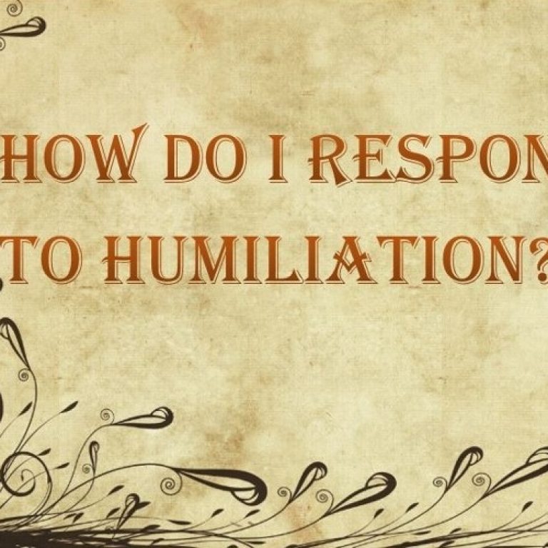 How Do I Respond To Humiliation - St Shenouda Monastery Pimonakhos Articles