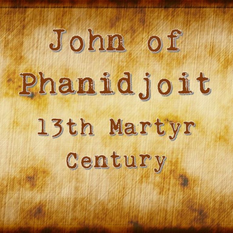Martyrdom of John of Phanidjoit - 13th Century - St Shenouda Monastery Pimonakhos Articles.