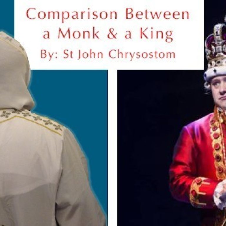 Comparison Between a King and a Monk