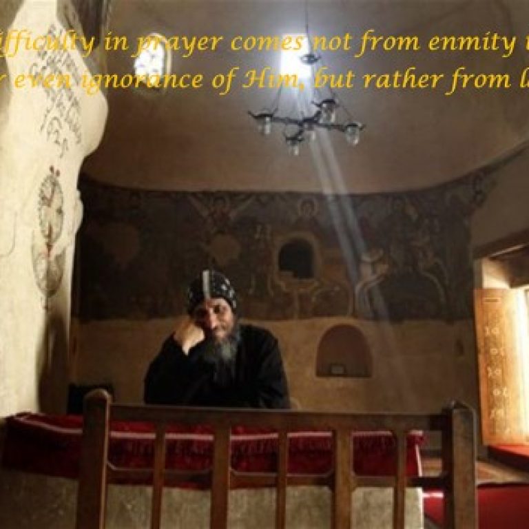 Struggling With Prayer - St Shenouda Monastery Pimonakhos Articles