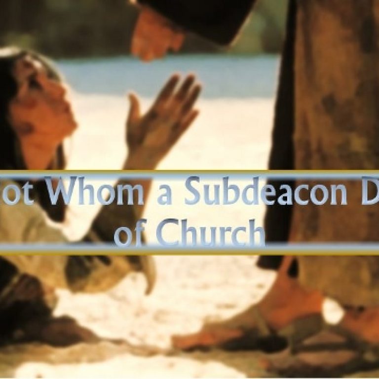 The Harlot Whom a Subdeacon Drove out of Church - St Shenouda Monastery Pimonakhos Articles