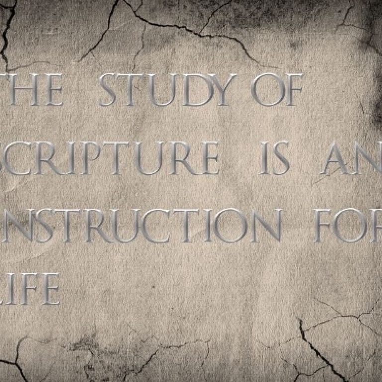 The Study Of Scripture Is An Instruction For Life - St Shenouda Monastery Pimonakhos Articles