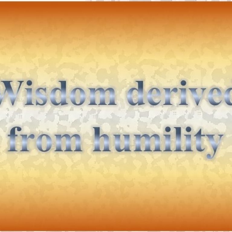 Wisdom derived from humility - St Shenouda Monastery Pimonakhos Articles